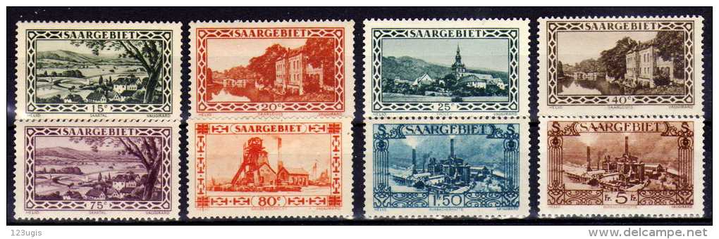 Saargebiet, Mi 109-11; 113; 115-116; 118; 121 * [040813Stk] @ - Unused Stamps