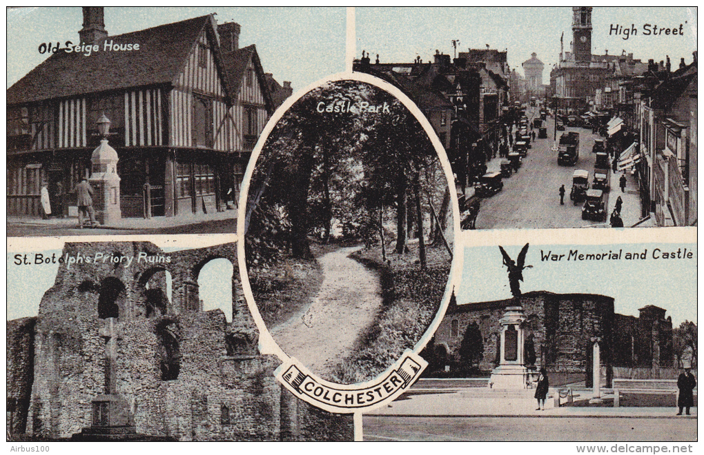 ANGLETERRE - COLCHESTER - MULTIVUES - 1938 - 2 Scans - - Colchester