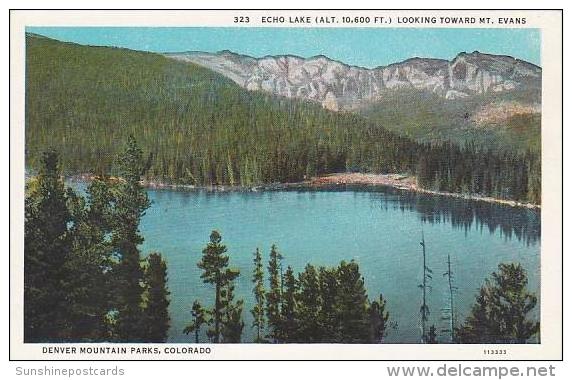 Colorado Denver Echo Lake Looking Toward Mountain Denver Mountain Parks - Denver