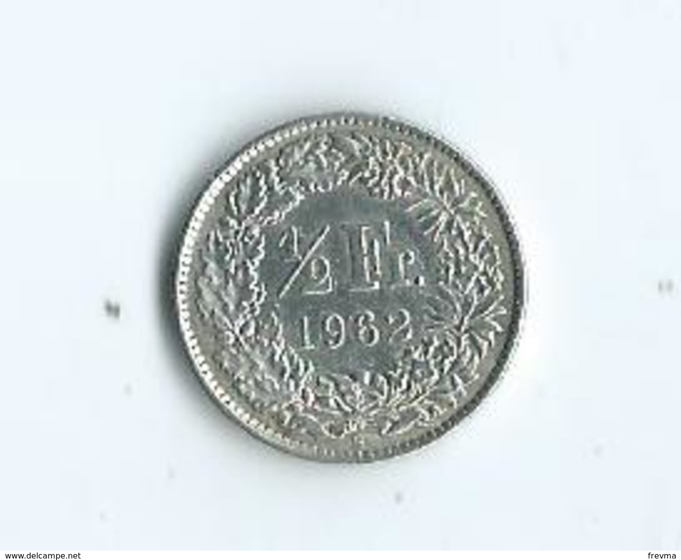 1/2 Franc Suisse En Argent 1962 - Autres & Non Classés