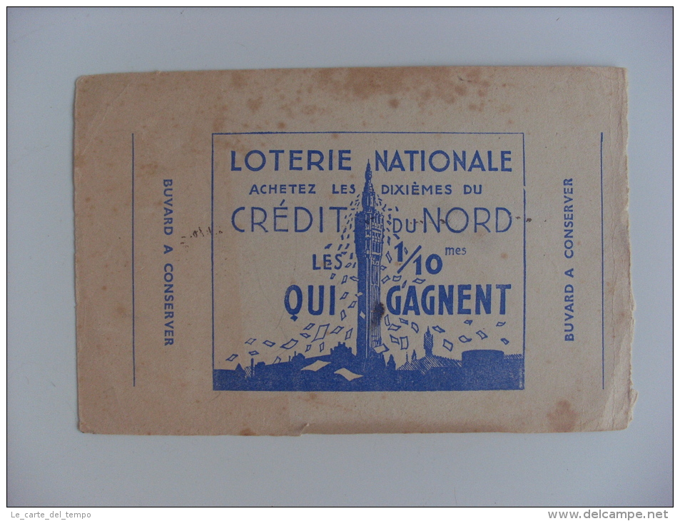 Carta Assorbente/buvard "Loterie Nationale Credit Du Nord" - L