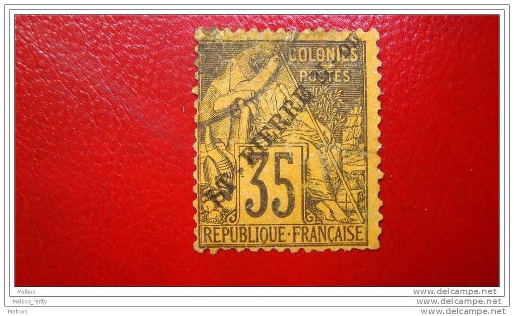 ST PIERRE & M.   1891  (o)  Y&T N° 27 Defect.  ( Déchirure 2mm ) - Used Stamps