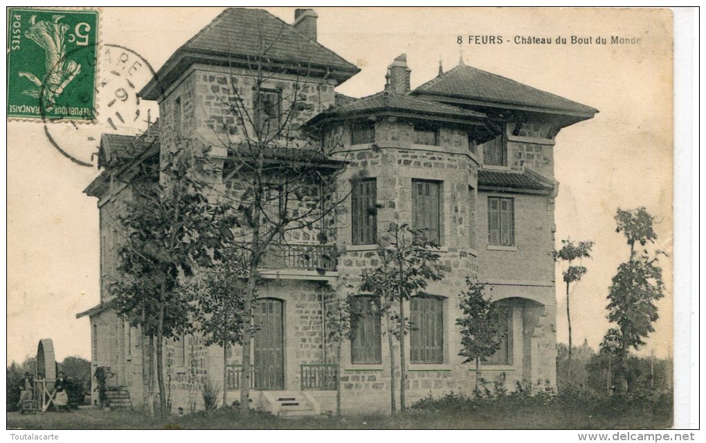 CPA 42 FEURS CHÂTEAU DU BOUT DU MONDE 1911 - Feurs