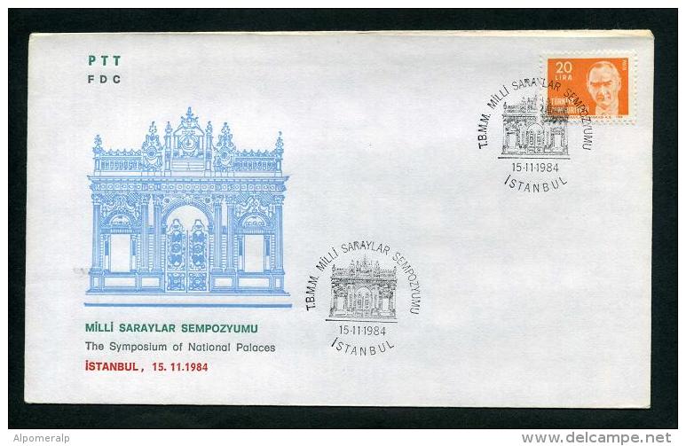 TURKEY 1984 FDC - The Symposium Of National Palaces, Istanbul, Nov. 15 - FDC