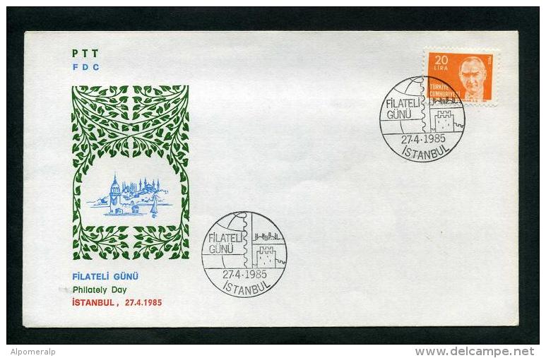 TURKEY 1985 FDC - Philately Day, Istanbul, Apr. 27 - FDC