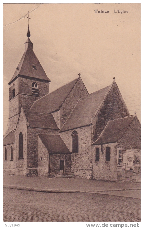 L´EGLISE-DE KERK ( Plie Cote Gauche Plooi Bovenkant Links) - Tubize