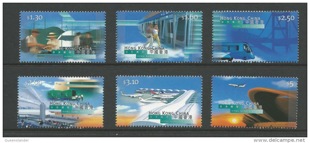 1998  New Hong Kong Airport  Set Of  6  SG Cat No´s  924/929  As Issued  New Complete MUH On Rear - Nuevos
