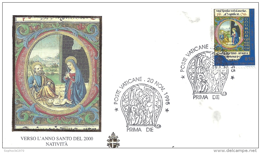 CITE DU VATICAN - Poste Vaticane  - Nativité 2000  - 20 Novembre - Jean-Paul II - - Oblitérés