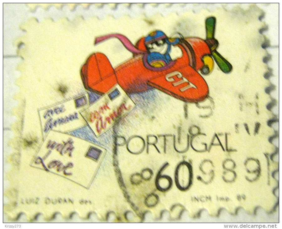 Portugal 1989 Greetings Stamp 60c - Used - Usado