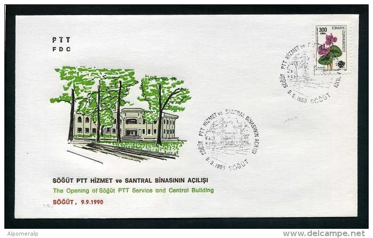 TURKEY 1990 FDC - The Opening Of Sögüt PTT Service And Central Building, Sogut, Sep. 9 - FDC