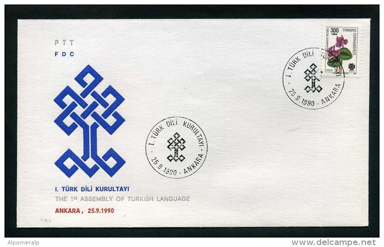 TURKEY 1990 FDC - The 1st Assembly Of Turkish Language, Ankara, Sep. 25 - FDC