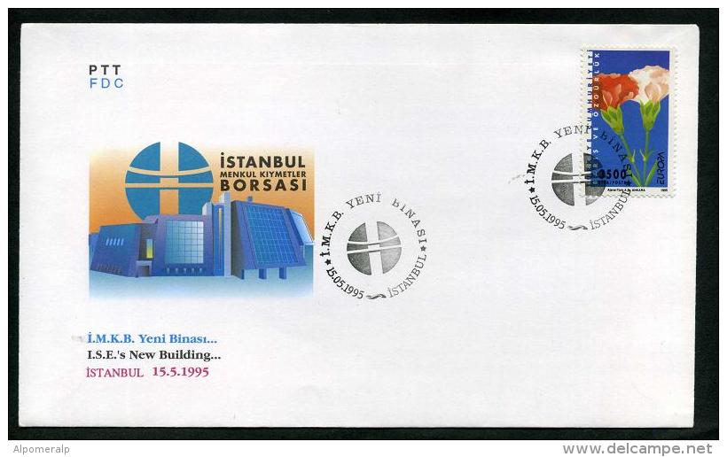 TURKEY 1995 FDC - I.S.E.'s (Istanbul Stock Exchange) New Building, Istanbul, May. 15 - FDC