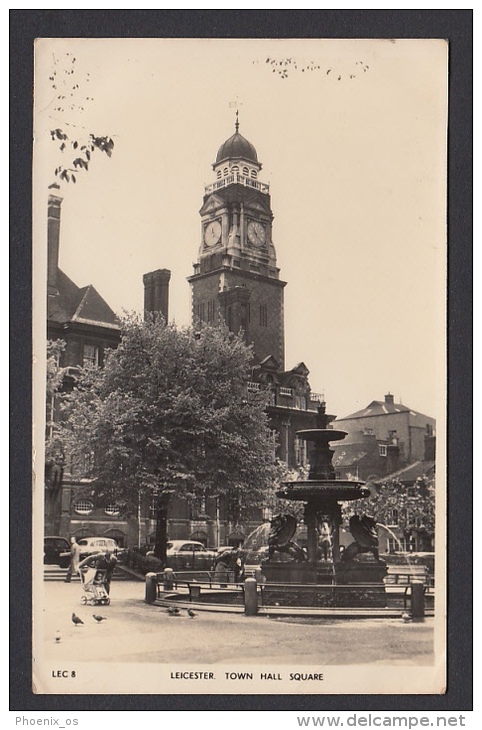 UNITED KINGDOM - Leicester, Town Hall Square, Year 1959 - Leicester