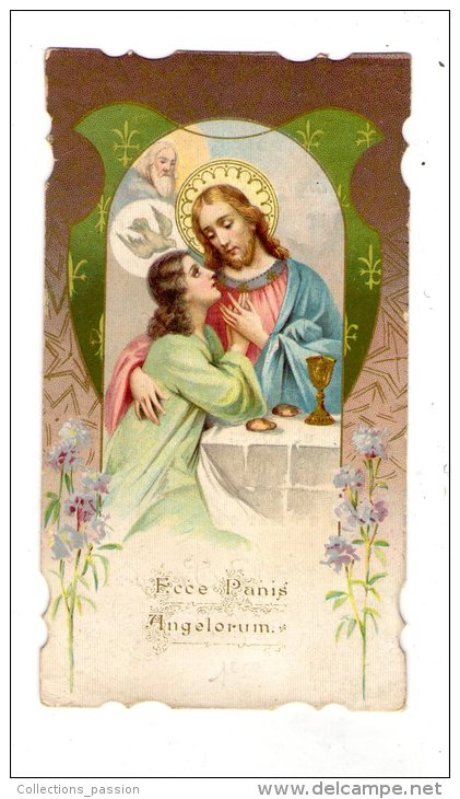 Image Pieuse , Souvenir Première Communion , Poitiers , Paroisse Saint-Pierre , 1910 , G. Salvayre , Vicaire - Images Religieuses