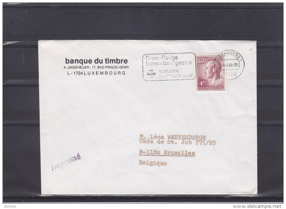 Croix Rouge - Luxembourg - Imprimé De 1984 - Storia Postale