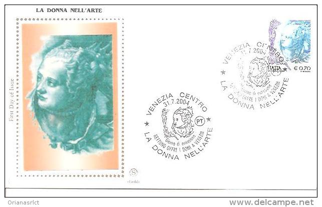 82413 ) FDC  Donne Nell'arte - Serie Ordinaria - 31 Luglio 2004 - FDC