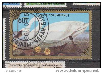 Mongolie YV 1519 O 1987 Cygne - Cygnes