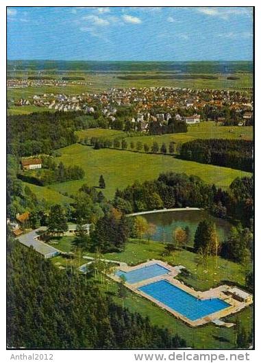 Bad Wörishofen Flugzeugaufnahme Schwimmbad Wohnhäuser 5.6.1966 - Bad Woerishofen