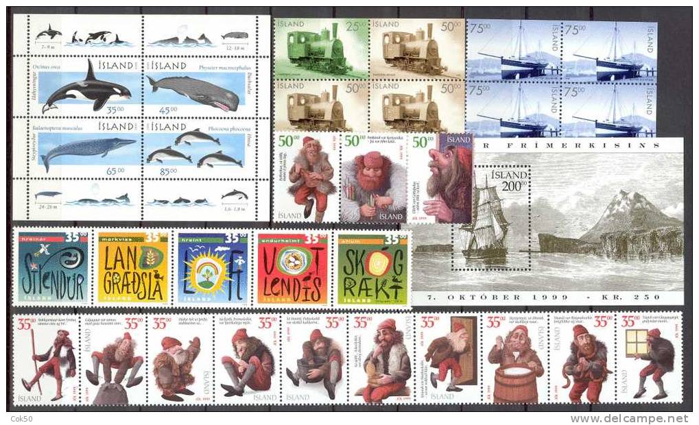 ICELAND - Full Year 1999 Complete (Michel # 902-40) - Perfect MNH Quality - Komplette Jahrgänge