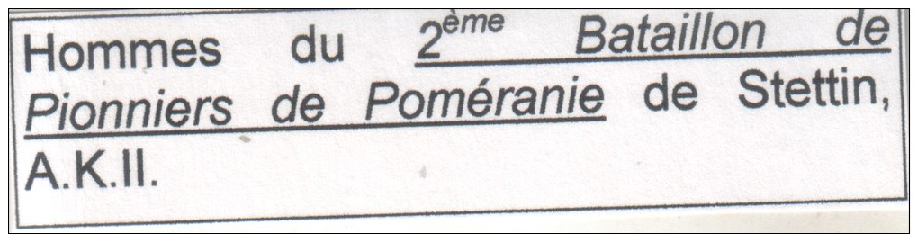 Hommes  Du  2°  Bataillon  De  Pionniers  De  Poméranie  De  Stettin - Characters