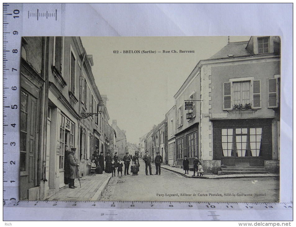 CPA (72) Sarthe - BRULON - Rue Ch. Barreau - Brulon