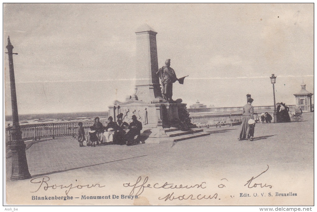 Blankenberghe,  - Monument De Bruyn. - Blankenberge