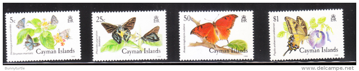 Cayman Islands 1988 Butterflies MNH - Cayman (Isole)