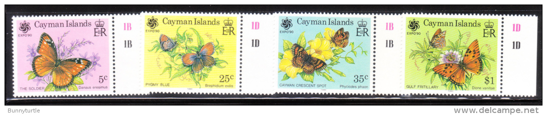 Cayman Islands 1990 Butterflies MNH - Kaimaninseln