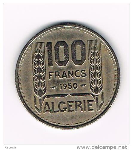 - ALGERIE  100 FRANCS  1950 - Algérie