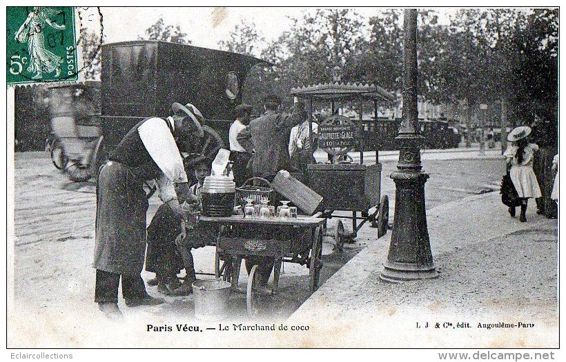 Paris   75  Paris Vécu  Le Marchand De Coco - Lotes Y Colecciones