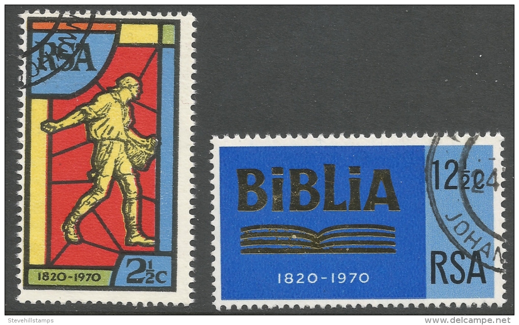 South Africa. 1970 150th Anniv Of Bible Society Of South Africa. Used Complete Set - Gebraucht