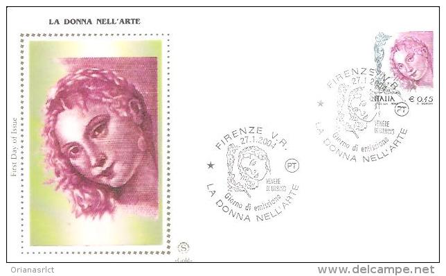 82480 )   FDC Donne Nell'arte - Serie Ordinaria - 27 Gennaio 2004 - FDC