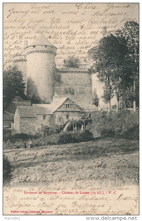 Environs De MAYENNE - Château De LASSAY (moulin Avec Petite Animation Au Pied Du Château) - Lassay Les Chateaux