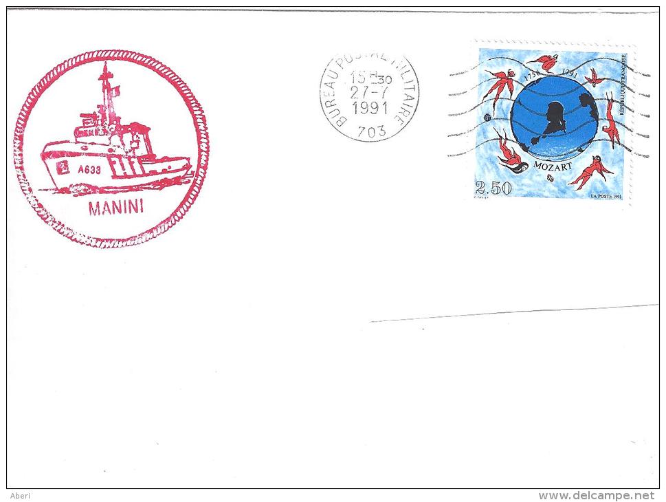9787  REMORQUEUR MANINI - Bureau Postal Militaire 703 - Cartas & Documentos