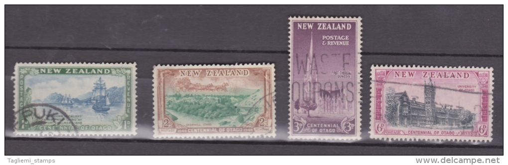 New Zealand, 1948, SG 692-5, Centennial Of Otago, Complete Set Used - Used Stamps