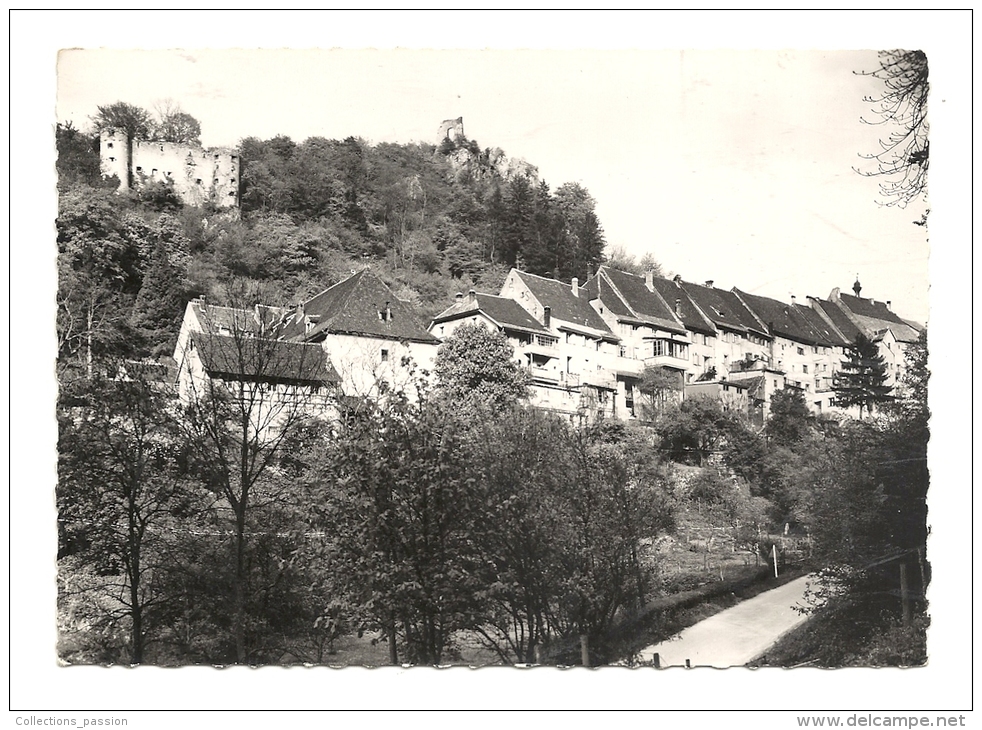 Cp, 68, Ferrette, Château Et Ville Haute - Ferrette