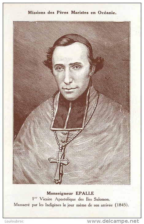 ILES SALOMON MISSIONS DES PERES MARISTES MONSEIGNEUR EPALLE - Solomoneilanden