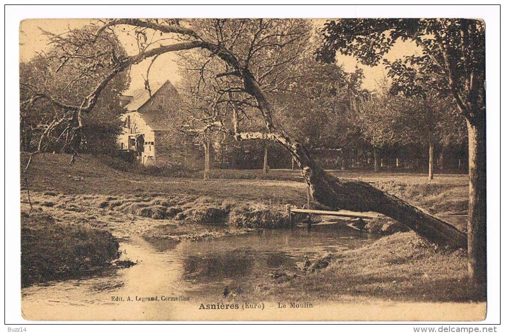 Cpa 27 Asnières Le Moulin - Arnières