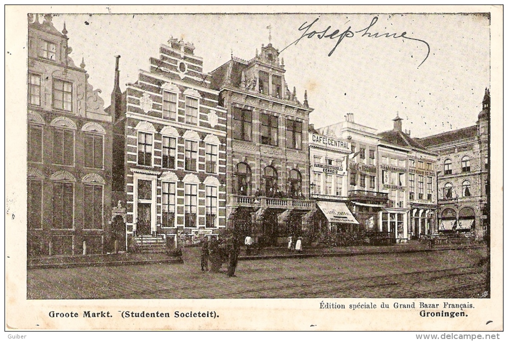 Groote Markt (studenten Societeit) Edition Spéciale Du Grand Bazard Francais 1908 - Groningen