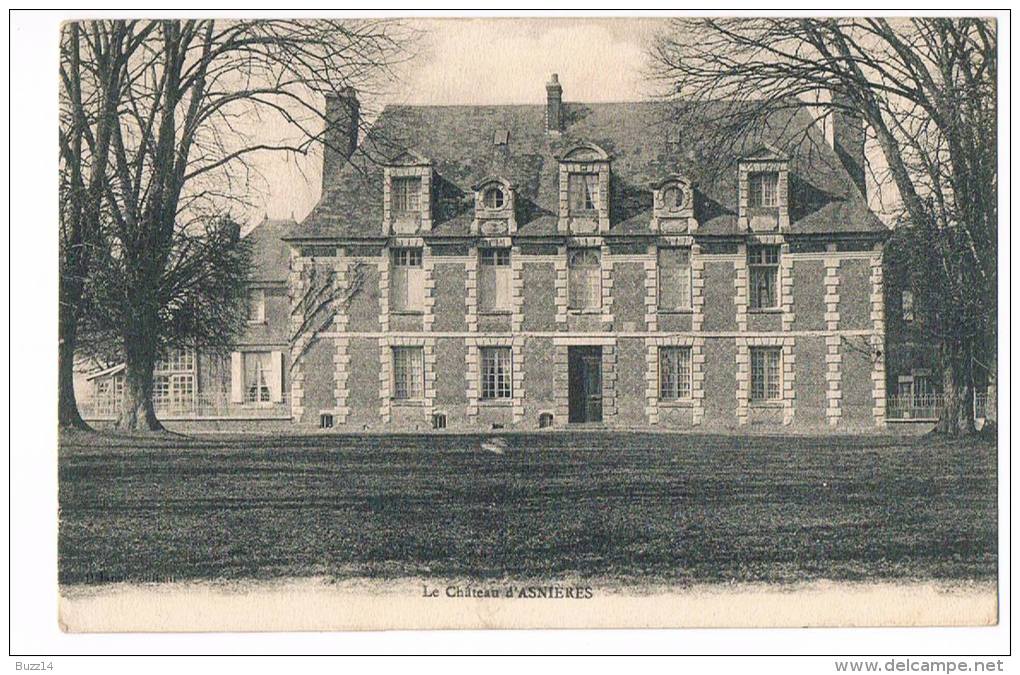 Cpa 27 Asnières Château - Arnières