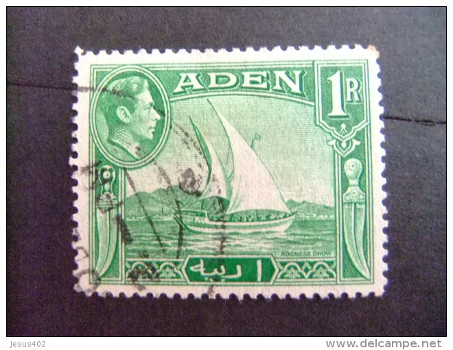 ADEN  COLONIE BRITANNIQUE 1937 --Yvert & Tellier Nº 24 º FU - Aden (1854-1963)