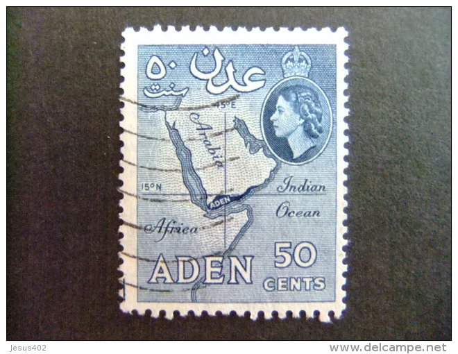 ADEN  COLONIE BRITANNIQUE 1953 --Yvert & Tellier Nº 54 A º FU - Aden (1854-1963)