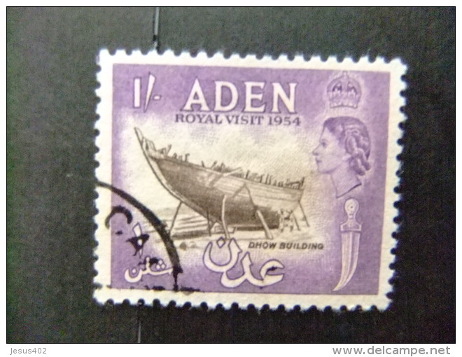 ADEN  COLONIE BRITANNIQUE 1953 --Yvert & Tellier Nº 63 º FU - Aden (1854-1963)