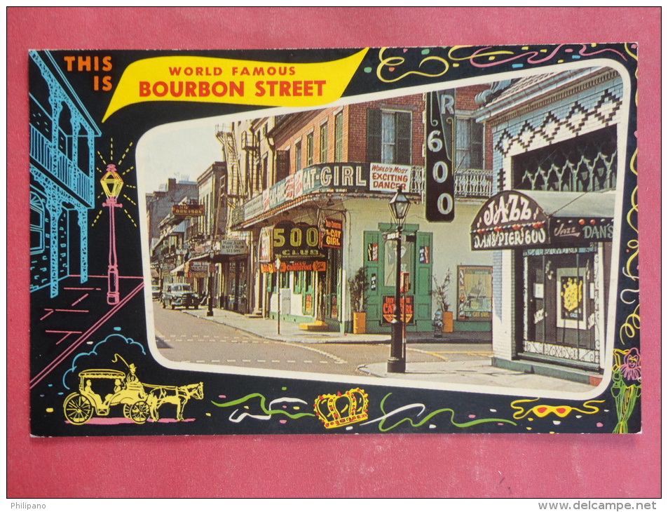 New Orleans,LA--Bourbon Street--not Mailed--PJ 209 - Autres & Non Classés