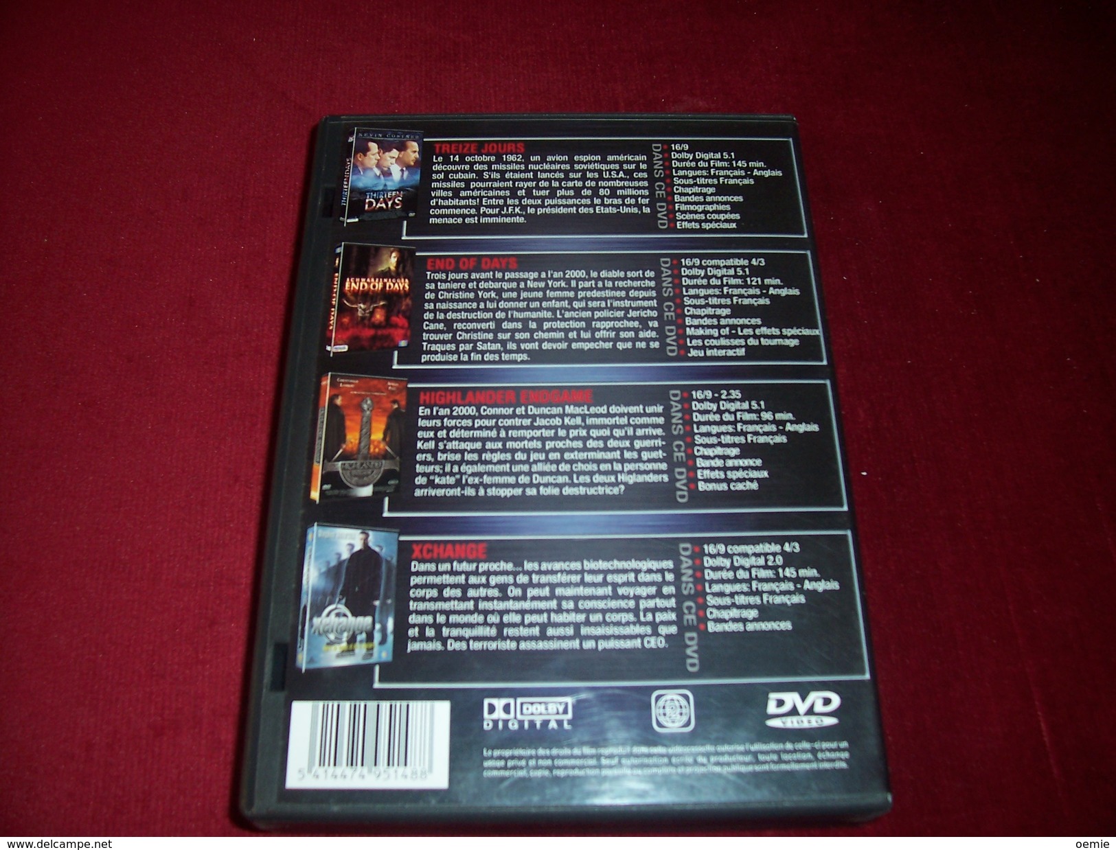 BAD LIEUTENANT AVEC HARVEY KEITEL  DE ABEL FERRARA  + 4 FILMS BEST OF MOVIE POWER  VOLUME 4 REF 276