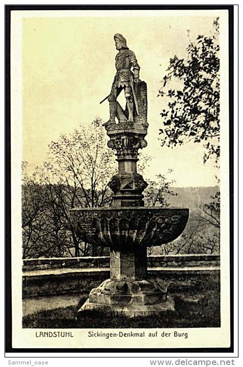 Landstuhl  ,  Sickingen-Denkmal Auf Der Burg  -  Ansichtskarte Ca.1935  (2215) - Landstuhl