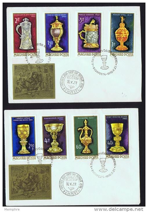 1970  Chef D'oeuvres D'orfèvrerie  MiNr 2625-32 - FDC