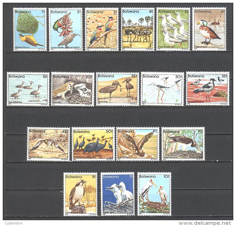 Botswana: Yvert N° 451/68**; MNH; Oiseaux Divers; - Botswana (1966-...)