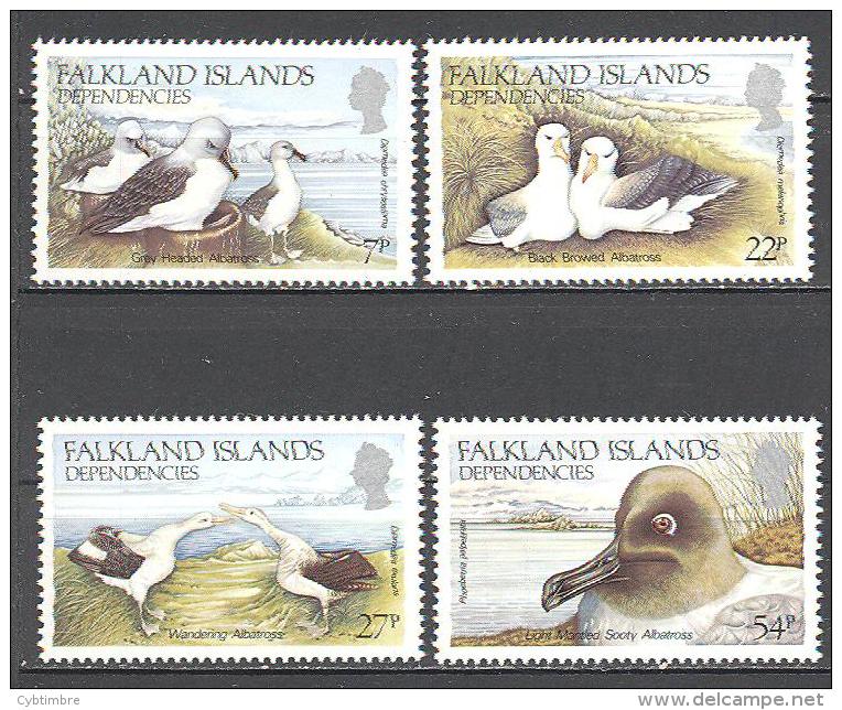 Falkland Dependances: Yvert N°141/4**; MNH; Oiseaux; Birds; Vögel; Albatros - Zuid-Georgia