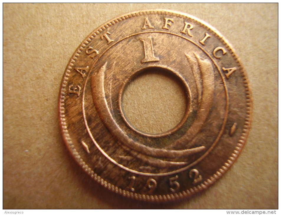 BRITISH EAST AFRICA USED ONE CENT COIN BRONZE Of 1952 H. - East Africa & Uganda Protectorates